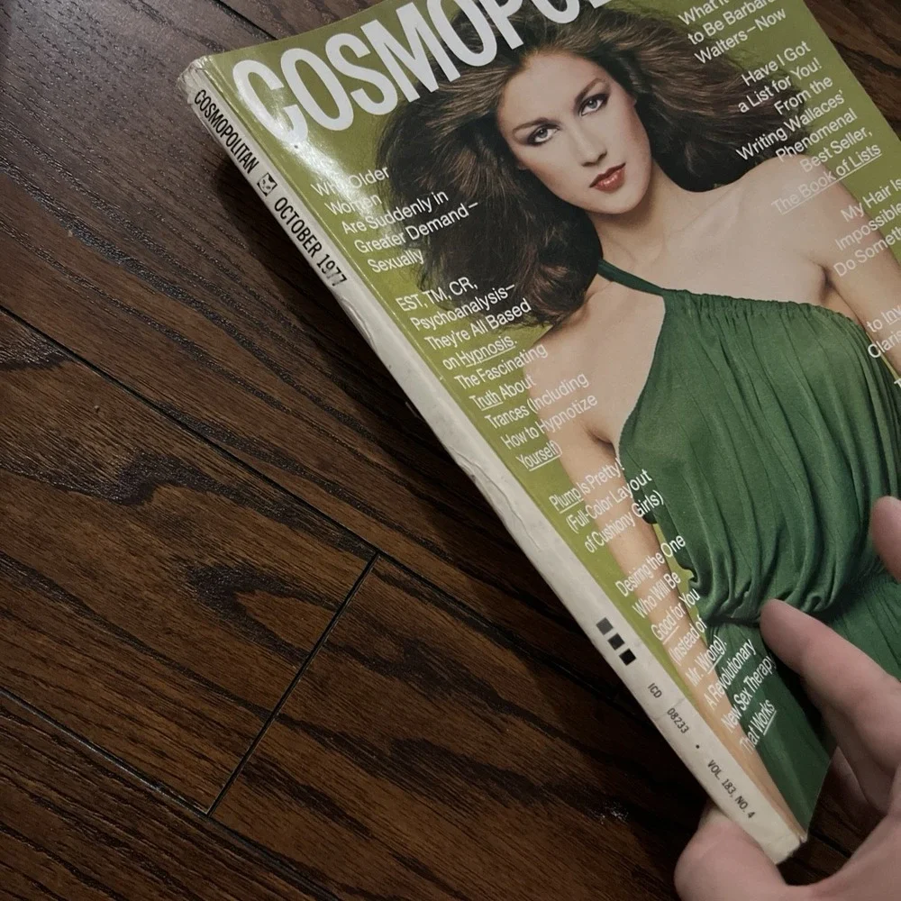 Vintage Cosmopolitan Magazine October 1977 Clotidle by Francesco Scavullo